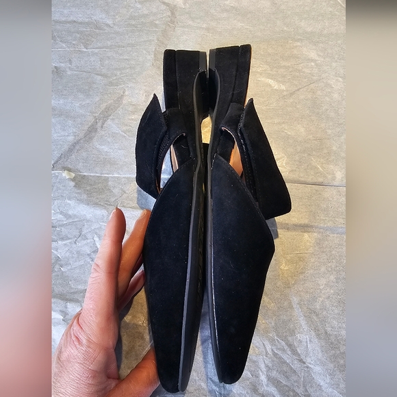 L'Amour Womens Baruk Black Suede Mules Size  7 - Picture 4 of 8